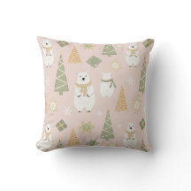 Polar Bear Christmas Trees and Cookies Rose