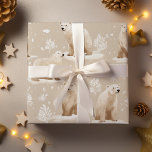 Polar Bear Christmas Winter  Wrapping Paper Sheet<br><div class="desc">Transport yourself to a bygone era of festive nostalgia with our "Vintage Christmas Teddy Bears Red Wrapping Paper." This heartwarming design captures the timeless charm of classic holiday celebrations, featuring adorable teddy bears adorned in vintage Christmas attire. The rich red background sets the perfect stage for these endearing teddy bears,...</div>