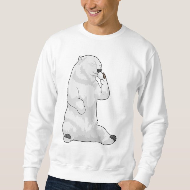 Polar bear Coffee Cup Sweatshirt (Front)