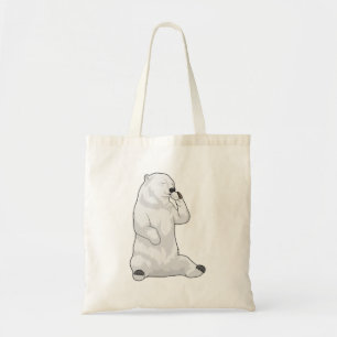 Polar bear Coffee Cup Tote Bag