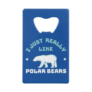 Polar Bear Credit Card Bottle Opener