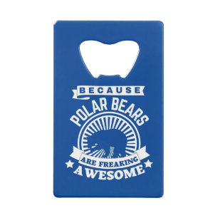Polar Bear Credit Card Bottle Opener