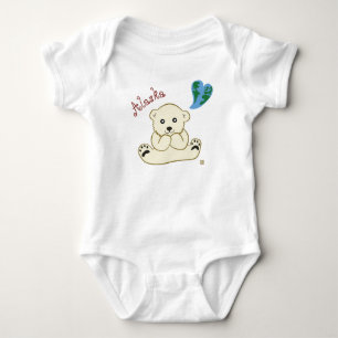 Polar Bear Cub Bodysuit for Baby
