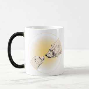 Polar Bear & Cub Coffee Mug Wildlife Art Mug