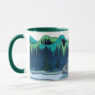 Polar Bear Cup Tribal Bear Art Mugs Cups Bear Gift