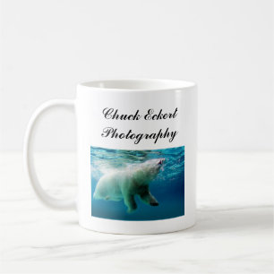 Polar Bear Cut-out, Polar Bear Surfacing, Chuck... Coffee Mug
