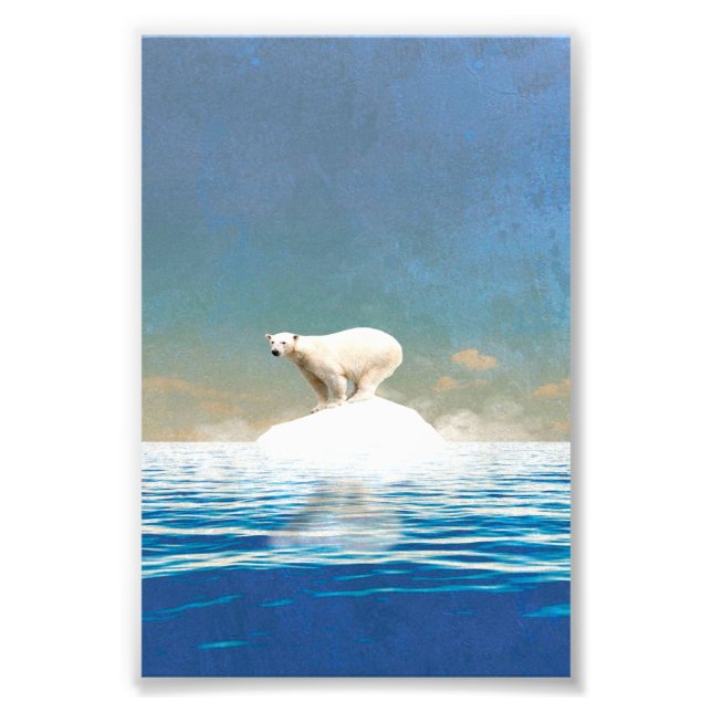 Polar Bear Decor | Art for Home Office Photo Print (Front)