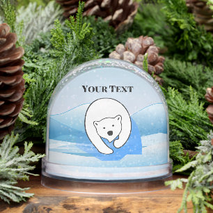 Polar Bear Design Snow Globe