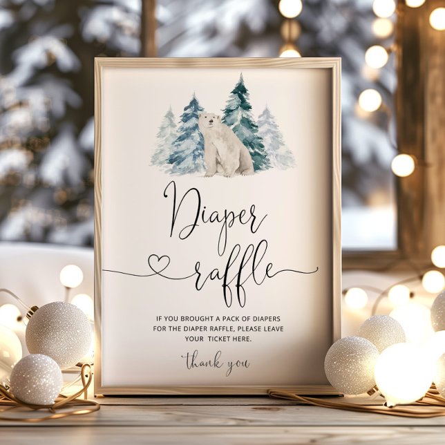 Polar bear Diaper raffle  Poster (Creator Uploaded)