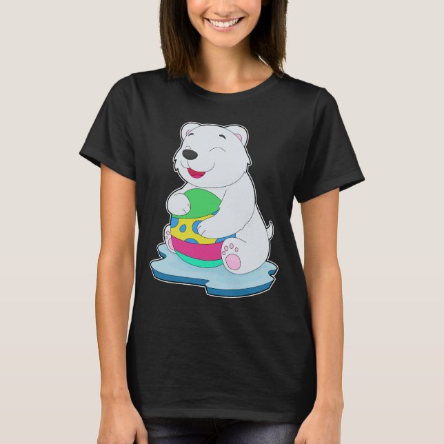 Polar bear Easter Easter egg T-Shirt (Front)