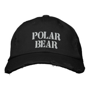 POLAR BEAR EMBROIDERED HAT