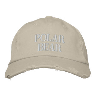 POLAR BEAR EMBROIDERED HAT
