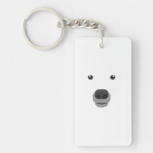 Polar Bear Face Costume Carnival Fancy Children . Keychain
