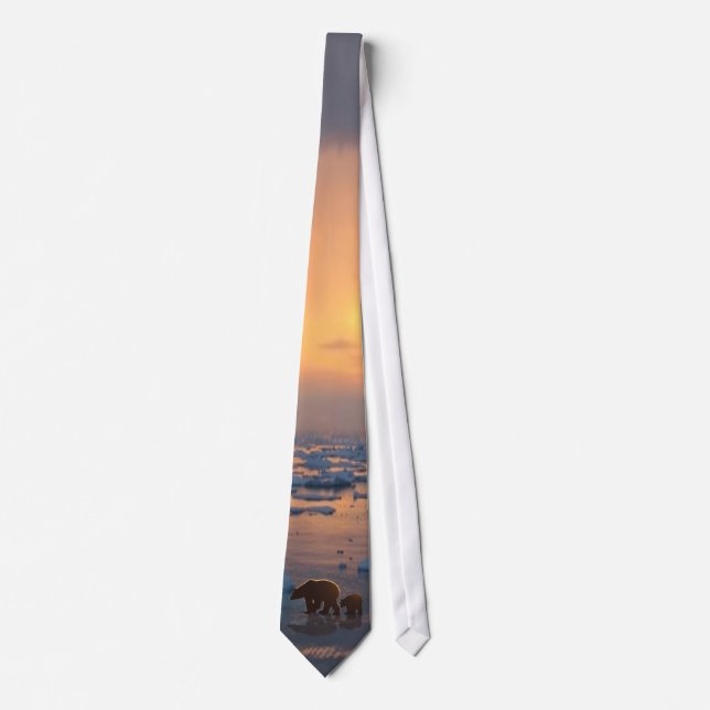Polar Bear Family Tie (Front)