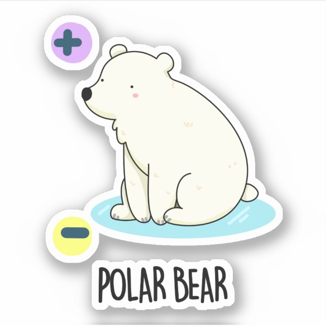 Polar Bear Funny Science Pun  (Front)