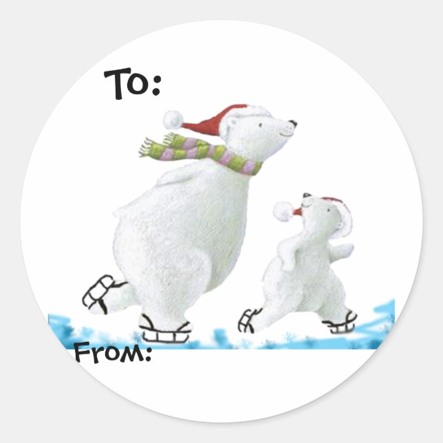 Polar Bear gift tags (Front)