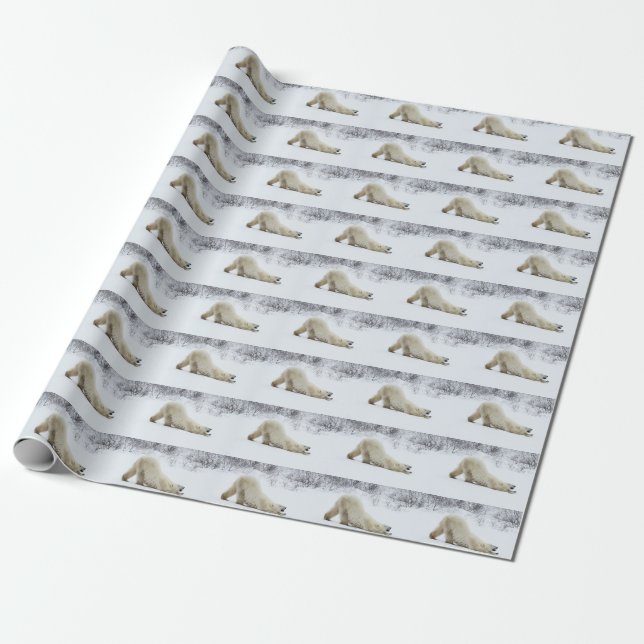 Polar Bear Gift Wrap (Unrolled)