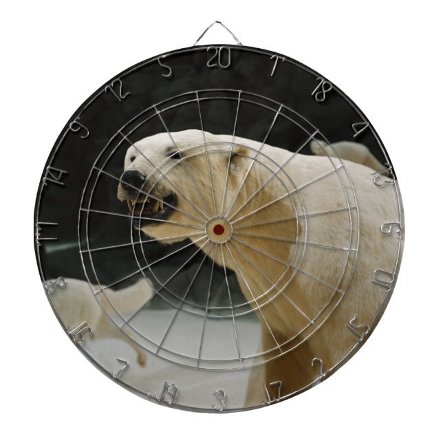 Polar Bear Grin Dartboard (Front)