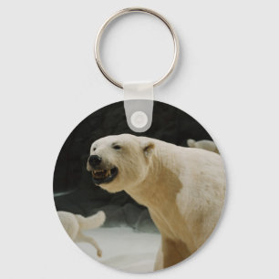 Polar Bear Grin Keychain