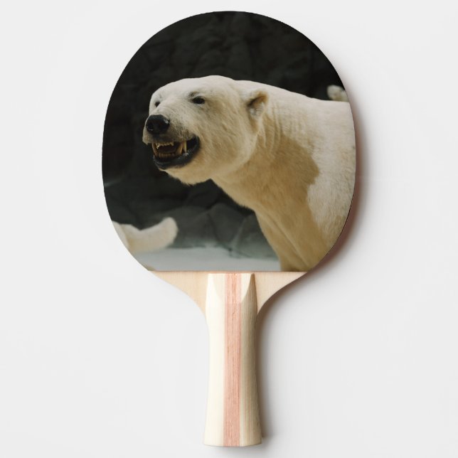 Polar Bear Grin Ping Pong Paddle (Front)