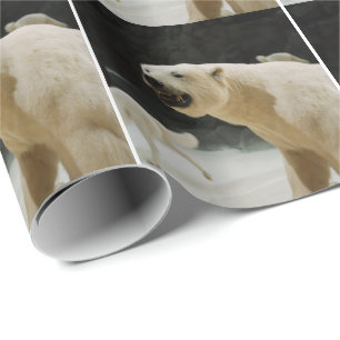 Polar Bear Grin Wrapping Paper