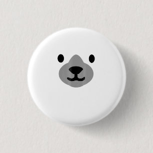 Polar Bear Halloween Costume  Funny Adults Kids 1 Inch Round Button