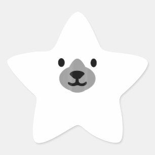 Polar Bear Halloween Costume Funny Adults Kids Star Sticker