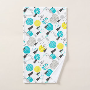 Polar bear hand towel