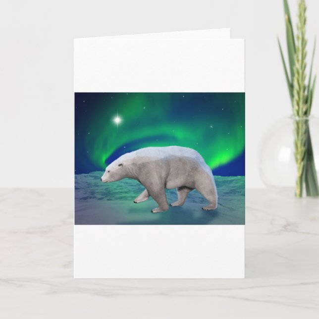 Polar Bear Holiday Card (Front)