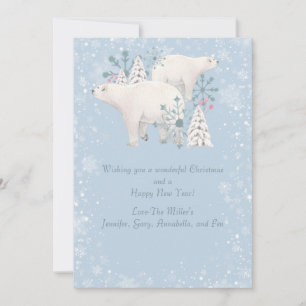Polar Bear Holiday Card