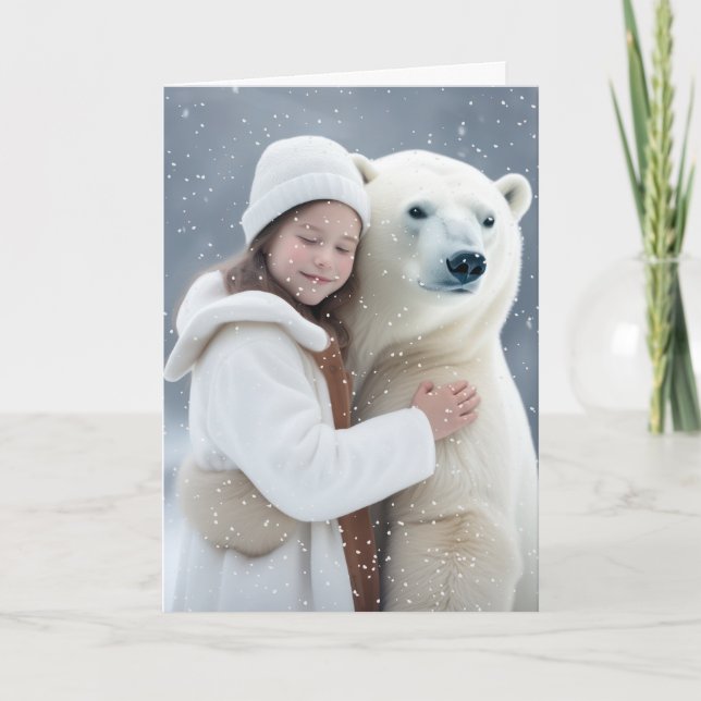 Polar Bear Hug Card (Front)