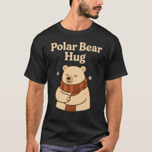 Polar Bear Hug Cute Winter Design T-Shirt