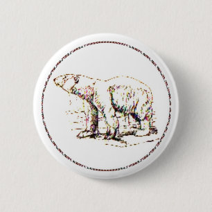 Polar Bear I 2 Inch Round Button