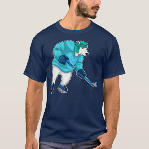 Polar bear Ice hockey Ice hockey stick T-Shirt