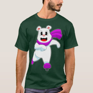 Polar bear Ice skating Ice skates T-Shirt