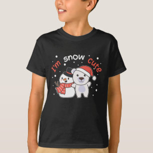 Polar Bear I'm Snow Cute Snowman Snow Pun T-Shirt