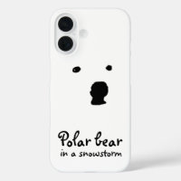 Polar Bear in a snowstorm t-shirt