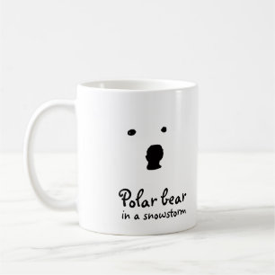 Polar Bear in a snowstorm  t-shirt Coffee Mug