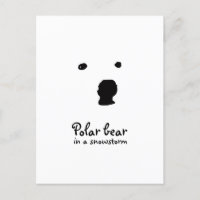Polar Bear in a snowstorm  t-shirt