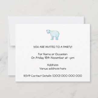 Polar Bear. Invitation