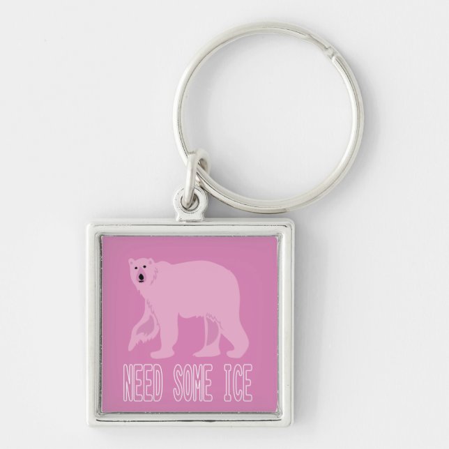 Polar bear keychain (Front)