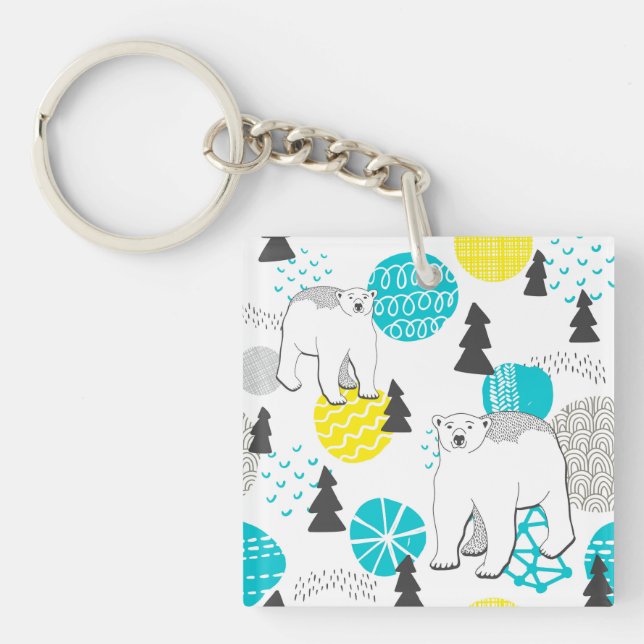 Polar bear keychain (Front)