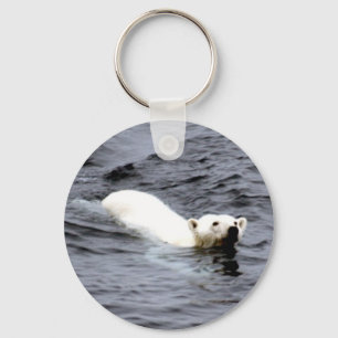 Polar bear keychain