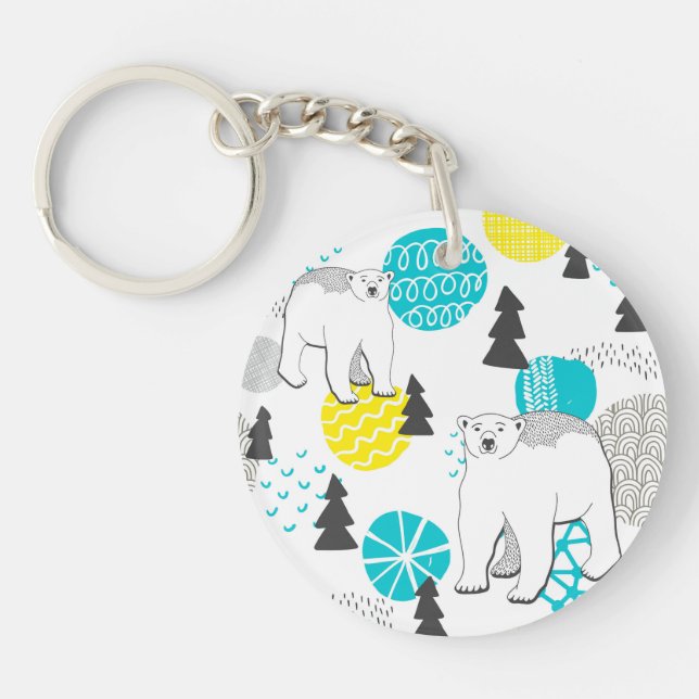 Polar bear keychain (Front)