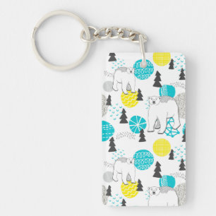 Polar bear keychain