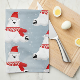 Polar Bear Kitchen Towel