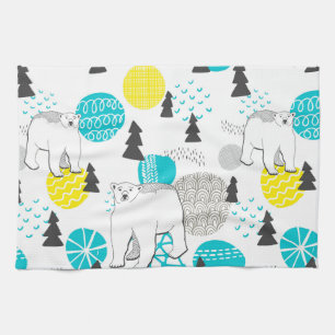 Polar bear kitchen towel