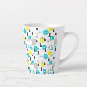 Polar bear latte mug