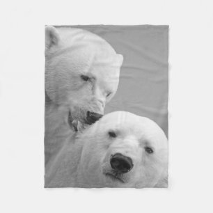 Polar bear Love and Complicity Fleece Blanket