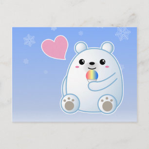 Polar Bear Love Postcard